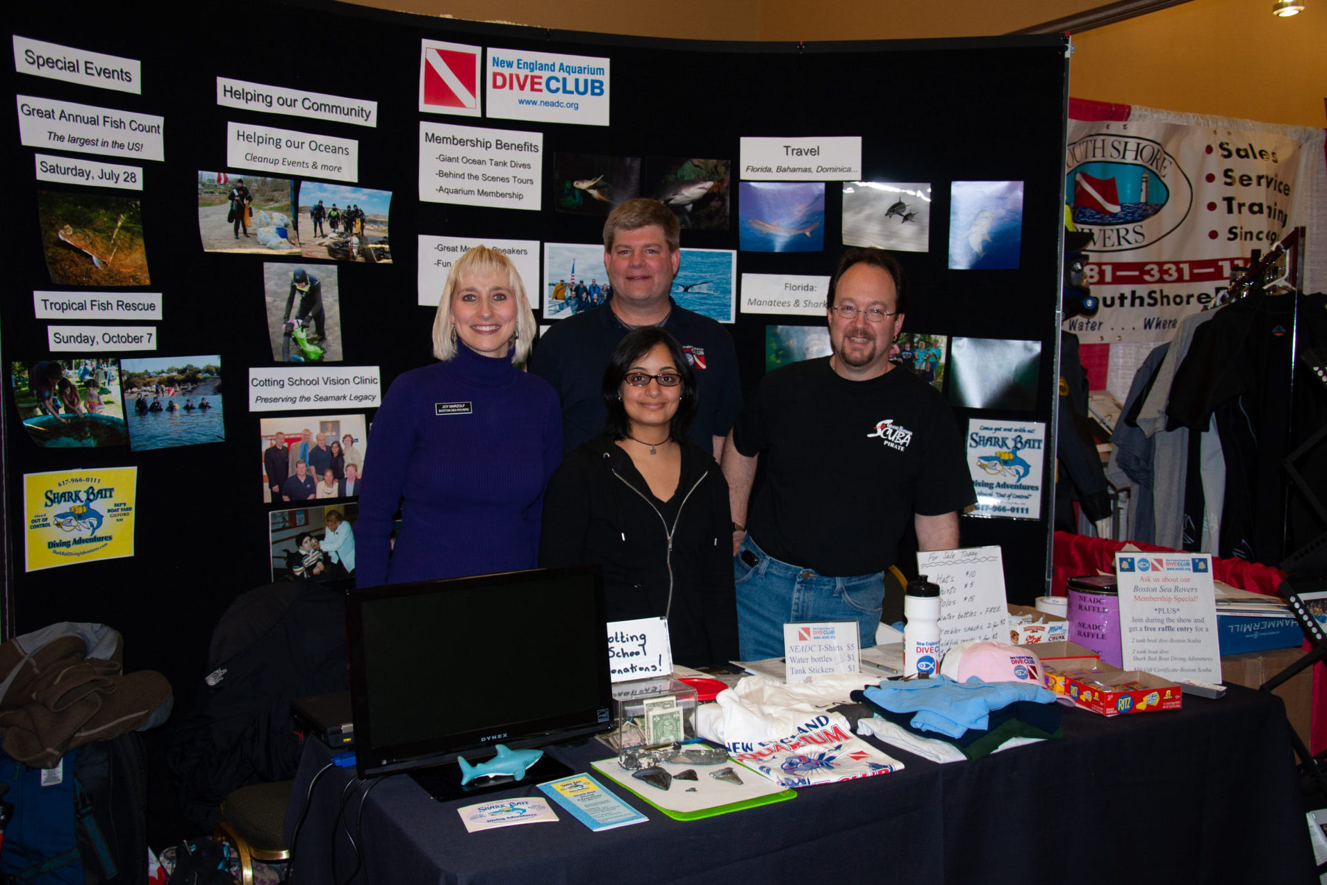 NEADC booth at Boston Sea Rovers